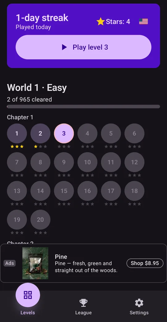 Gemline: Match 3 Puzzle on Google Play, screen 4